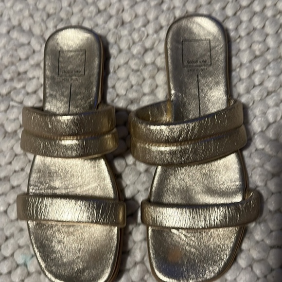 Dolce Vita Gold Sandals - Picture 1 of 2